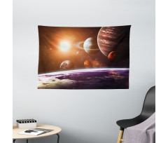 Space View Solar System Wide Tapestry