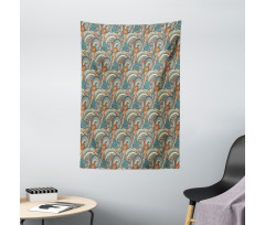 Contrast Vivid Tones Tapestry