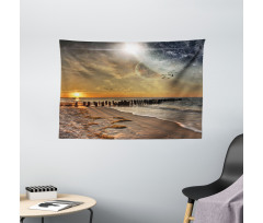 Solar Eclipse Wide Tapestry