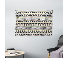 Abstract Primitive Wide Tapestry