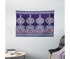 Mystic Oriental Design Wide Tapestry