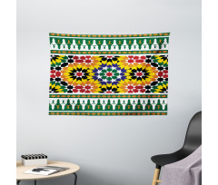 Vibrant Pattern Wide Tapestry