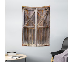 Old Wooden Warehouse Tapestry