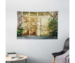 Rustic Brick House Wide Tapestry