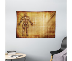 Human Body Style Wide Tapestry