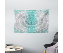 Boho Meditation Art Work Wide Tapestry