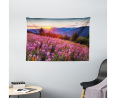 Spring Mountains Floral Wide Tapestry