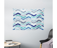 Seamless Doodle Style Wide Tapestry