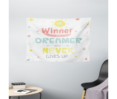 Positive Words Wide Tapestry