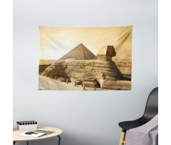 Egptian Pyramids Wide Tapestry