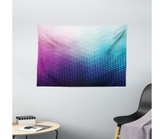 Geometric Fractal Triangle Wide Tapestry