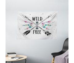 Arrows Words Native Wide Tapestry