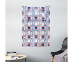 Marine Pattern Stripes Tapestry