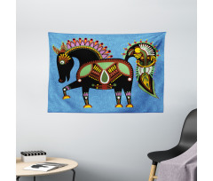 Folkloric Animal Wide Tapestry