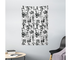 Circus Magician Theme Tapestry