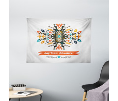 Design and Words Wide Tapestry