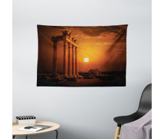 Antique Style Monument Wide Tapestry