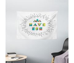 Motive Words Wide Tapestry