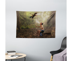 Forest Birds Eco Wide Tapestry