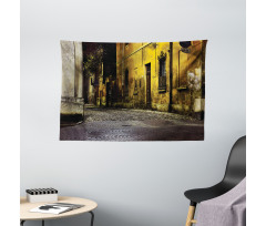 Dark City Old Avenues Wide Tapestry