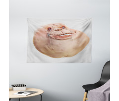 Forever Alone Meme Emoji Wide Tapestry