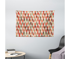 70s Retro Style Wide Tapestry