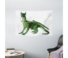 Ugly Standing Dragon Wide Tapestry
