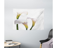 Calla Lilies Romantic Wide Tapestry