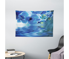 Natural Orchids Wide Tapestry