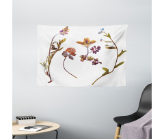Lilacs Daisises Tulips Wide Tapestry
