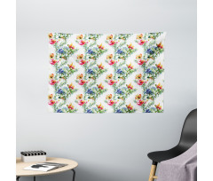 Shabby Plant Lilacs Wide Tapestry