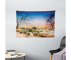 Cactus Balls on Mountain Wide Tapestry