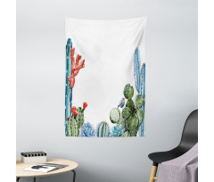 Cactus Flowers Birds Tapestry
