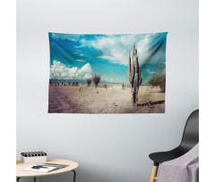 Sunny Hot Desert Plant Wide Tapestry