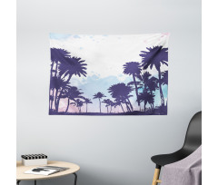 Palm Trees South Forest Wide Tapestry