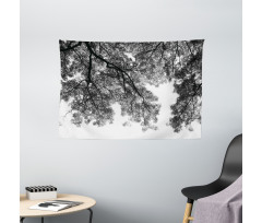 Tree Branches and Leaves Wide Tapestry