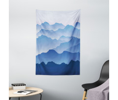 Nature Theme Silhouette Tapestry