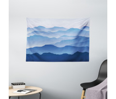 Nature Theme Silhouette Wide Tapestry