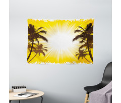 Place with Palm Trees Wide Tapestry
