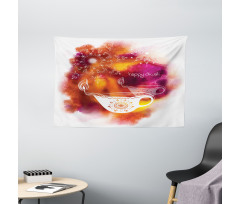 Brushstroke Candle Wide Tapestry