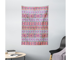 Retro Spring Aztec Art Tapestry