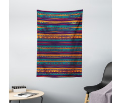 Retro Aztec Art Tapestry