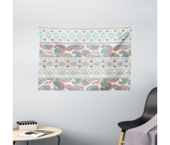 Floral Paisley and Aztec Wide Tapestry