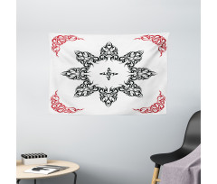 Tattoo Circular Vector Wide Tapestry