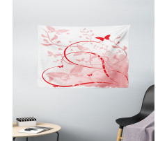 Swirls Lines Wide Tapestry