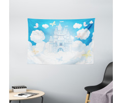 Castle Butterfly Wide Tapestry