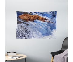 Grizzly Bear at Katmai Wide Tapestry