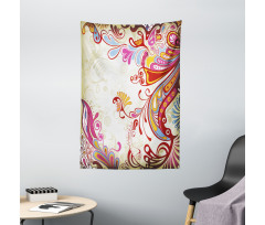 Flower Bouquet Paisley Tapestry