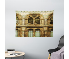 European City Building Wide Tapestry