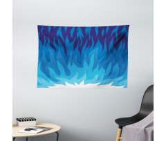 Abstract Gas Flame Fire Wide Tapestry